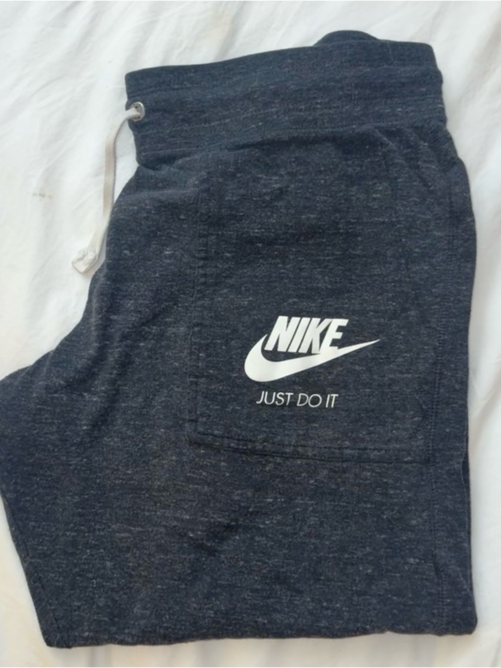 Nike Sweatpant Capris Grey with White Logo